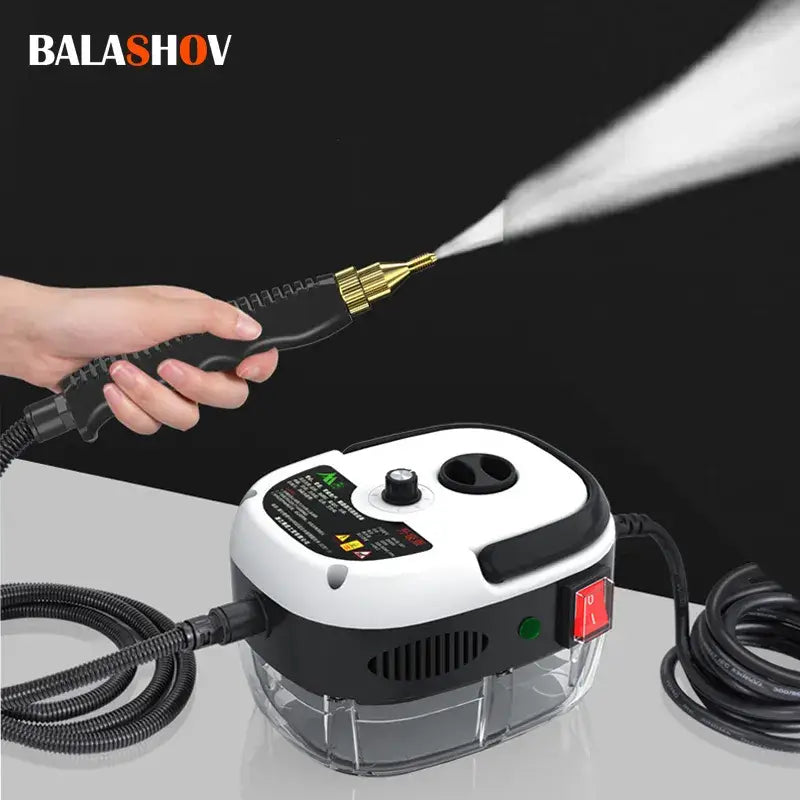 High-pressure Balashov Steam Cleaner 1401-1600W with handheld nozzle and control panel