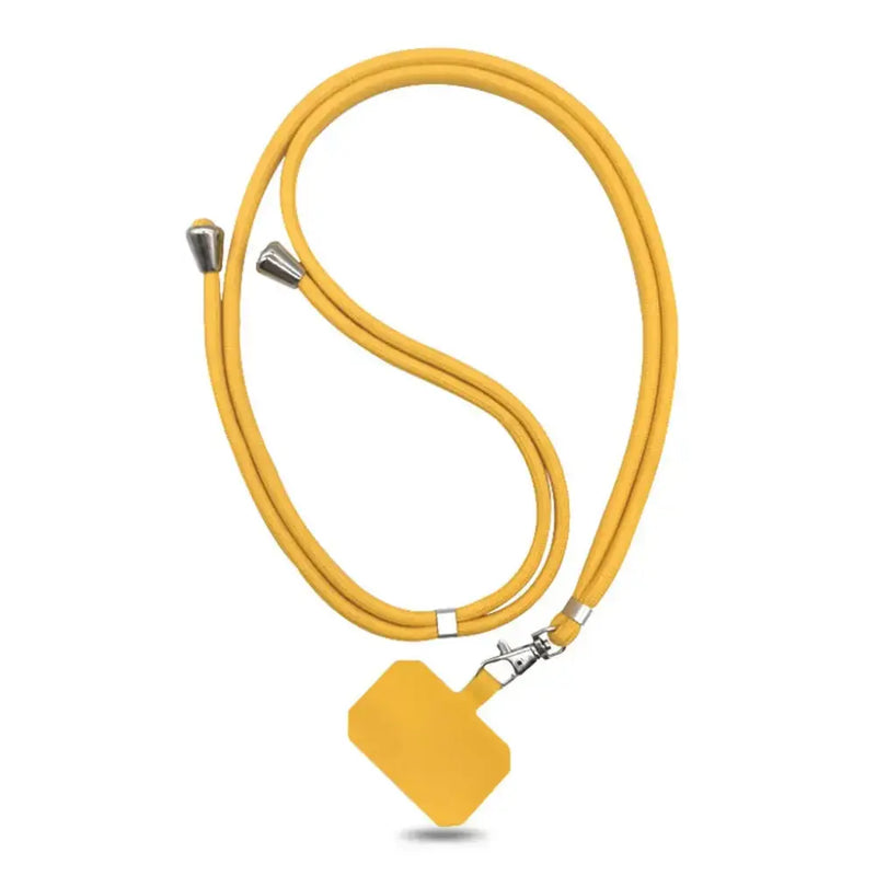 Yellow lanyard with square badge holder from BAPPSUS, a 150cm universal adjustable product