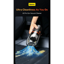 Baseus Car Vacuum Cleaner with External Certification and Compact Design - Black