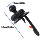 Black ABS and Silicone Ball Head for Cell Phone with adjustable arm and mount