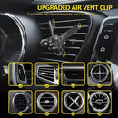 Adjustable car air vent clip for mounting devices like car phone in vehicles