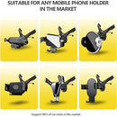 Universal Car Air Vent Phone Mount with Adjustable Gripping Arms for Secure Holding