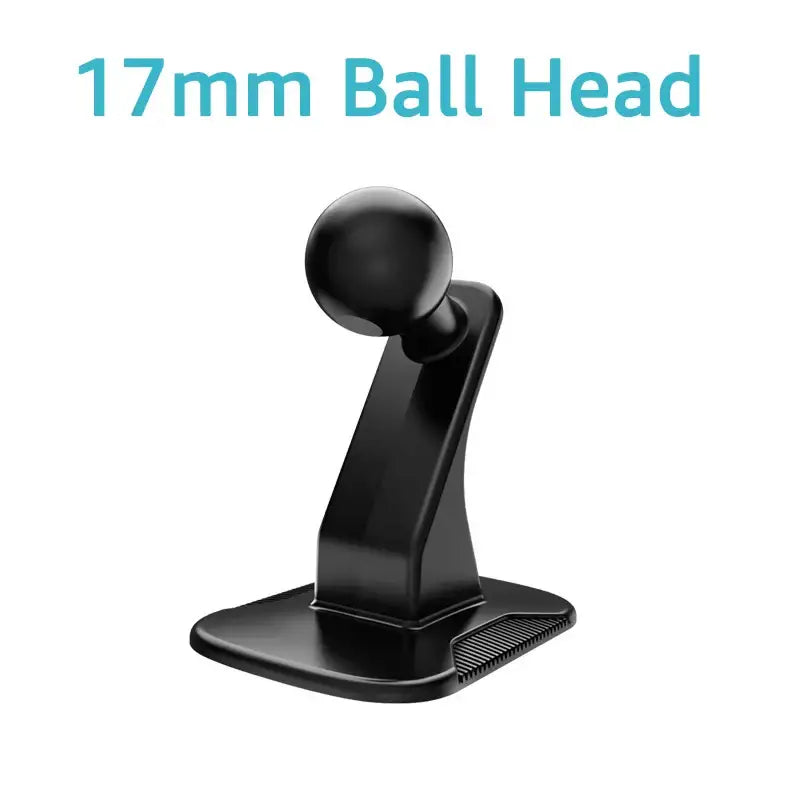 Black ball head mount with 17mm spherical top for Universal Car Phone Holder