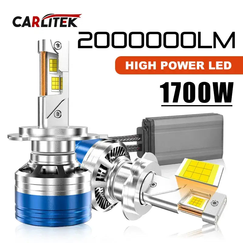 High-power LED headlight bulb from CARLitek Universal Automotive with 6000K color temperature