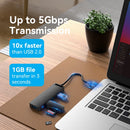 USB-C 4-Port Hub with Charging - USB 3.0 Splitter