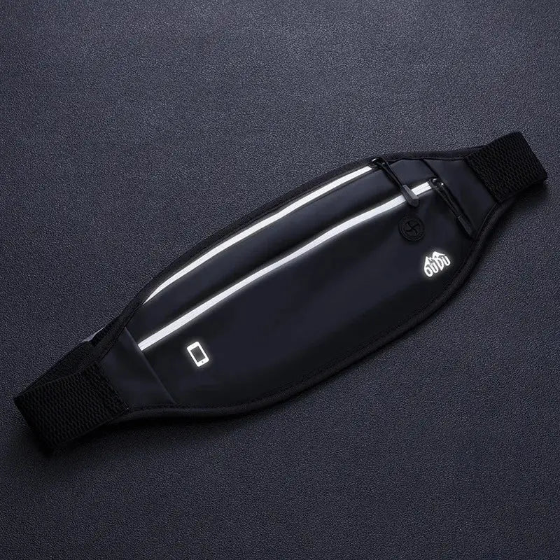 Black Challen Application Position Waist Pack R015 with reflective stripes and logo