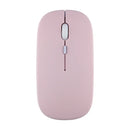 Pale pink wireless Bluetooth mouse with minimalist design for seamless comfort and convenience