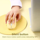 Yellow Wireless Bluetooth Mouse with Silent button feature for seamless comfort