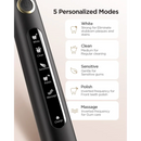 Electric toothbrush with 5 modes and commodity quality certification on displayed handle