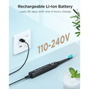 Electric toothbrush with rechargeable Li-Ion battery and Commodity Quality Certification