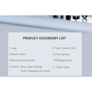 Cordless Vacuum Cleaner with HEPA Filter and Blow Dry Function