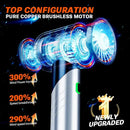 Cordless Vacuum Cleaner with HEPA Filter and Blow Dry Function