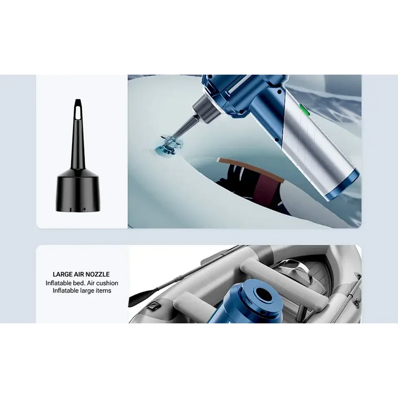 Cordless Vacuum Cleaner with HEPA Filter and Blow Dry Function