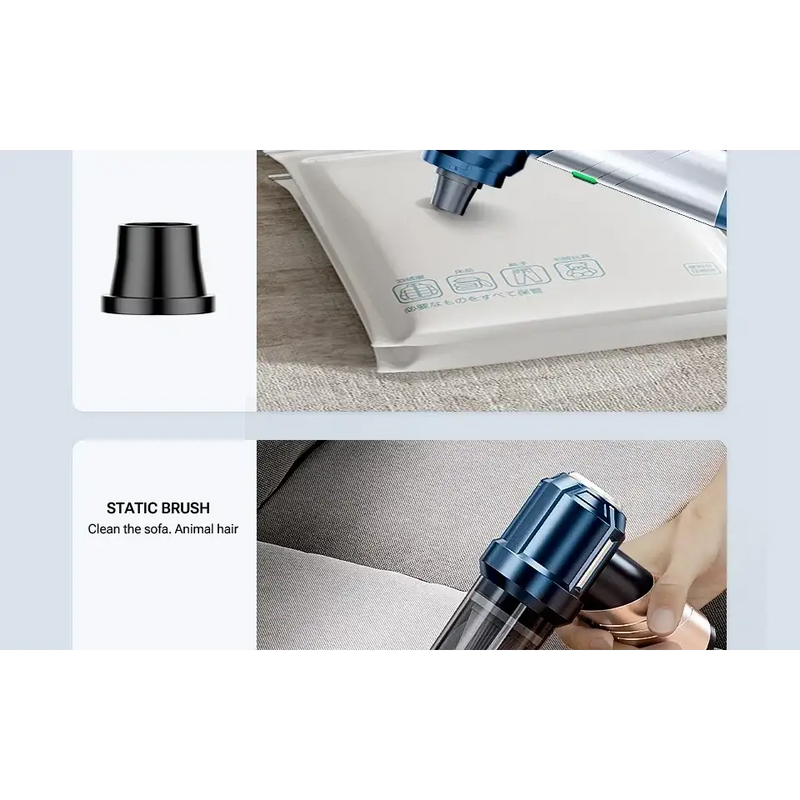 Cordless Vacuum Cleaner with HEPA Filter and Blow Dry Function