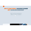 Cordless Vacuum Cleaner with HEPA Filter and Blow Dry Function