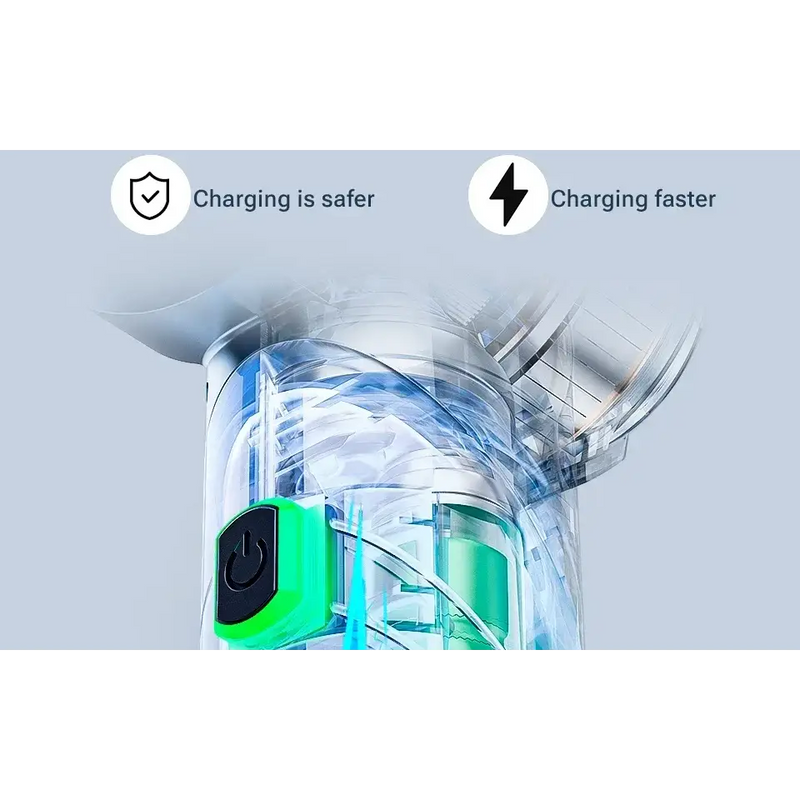 Cordless Vacuum Cleaner with HEPA Filter and Blow Dry Function