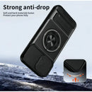 Phone Case for Iphone 17 16 15 14 13 12 Pro Max plus Case with 360 ° Rotation Magnetic Ring Compatible with Magsafe Slide Camera Cover Foldable Stand Military-Grade Shockproof Protective Case