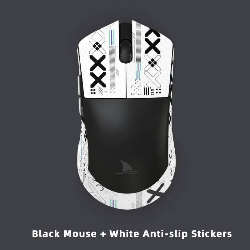 Darmoshark M3 Optical Esports Gaming Mouse with black and white X-pattern designs