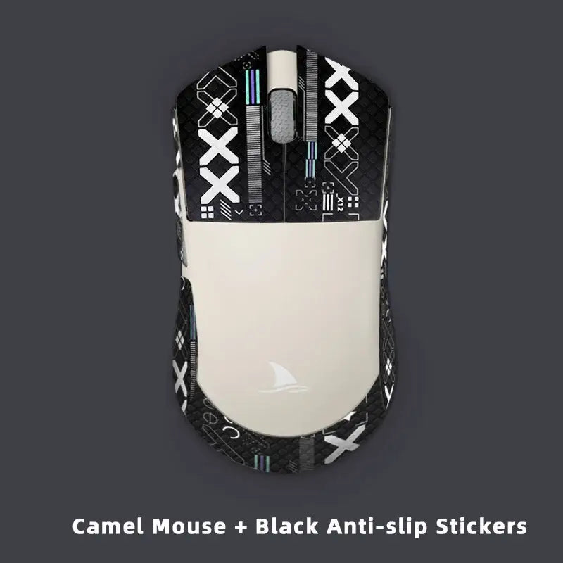 Darmoshark M3 Optical Esports Gaming Mouse featuring black and white design with beige grip