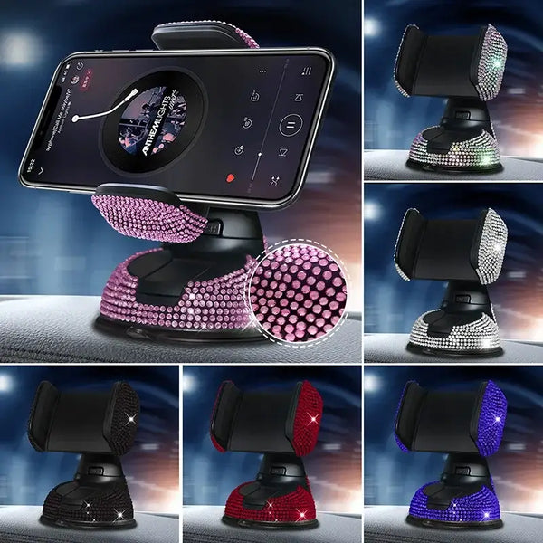 Bejeweled NoEnName Null Origin Black Diamond Cell Phone mount in various colors