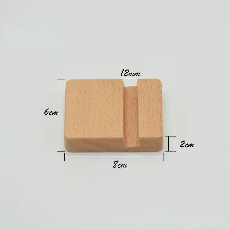 Wooden block with groove and dimensions for DIXSG Wooden Desk Holder compatibility