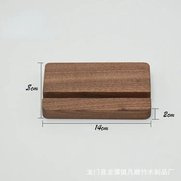 Wooden rectangular block with groove for DIXSG Wooden Desk Holder compatibility