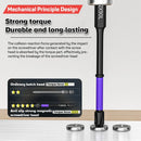 Anti-slip strong magnetic DIZAINLIFE PH2 Cross Screwdriver with purple handle and bits