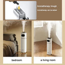 Cylindrical white DMWD humidifier enhancing indoor air quality with innovative humidification method