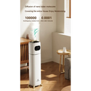 Tall white humidifier with digital display for DMWD Innovative Humidification method