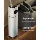Cylindrical white humidifier with digital display showcasing DMWD Innovative Humidification Method