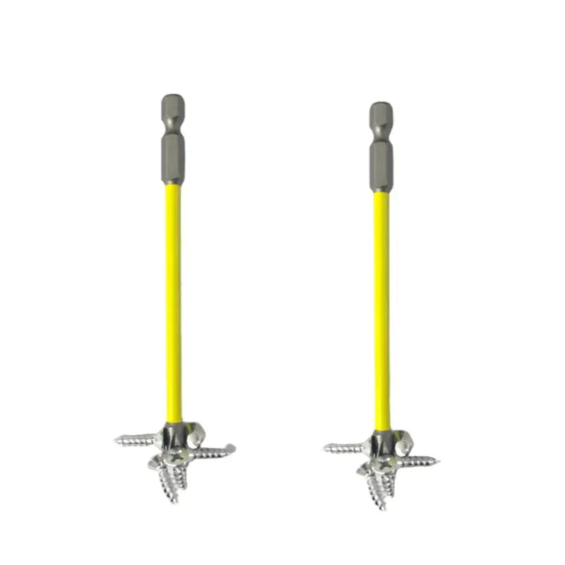 Two yellow ice axes with metal spike tips, featured in Doxa 110mm Magnetic Special Slotted