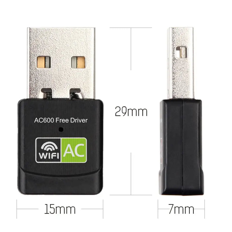 USB WiFi adapter with AC600 Free Driver for 600Mbps high-speed wireless connectivity