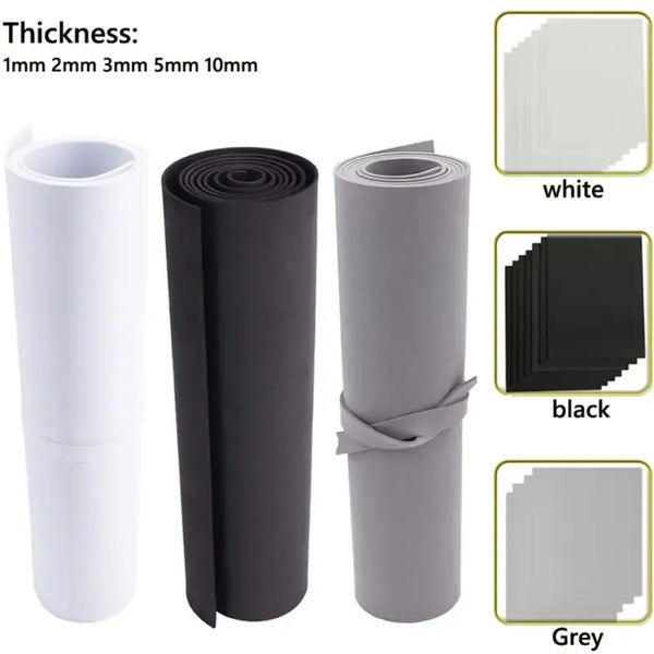 NEW 1pcs Thickness 1/2/3/5/10mm Eva Foam Sheets Sound-Absorbing Noise Spone