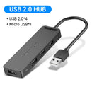 USB-C 4-Port Hub with Charging - USB 3.0 Splitter