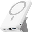 Magnetic Wireless Portable Power Bank, Foldable 10000Mah Battery Pack with USB-C Cable LED Display, Magnetic Power Bank 22.5W PD Fast Charging for Iphone 15/14/13/Pro/Mini/Pro Max (Light Blue)