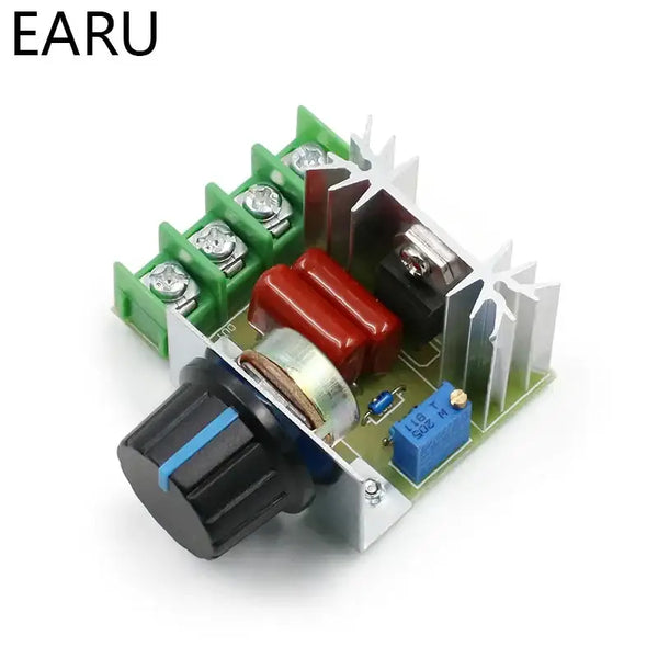 Electronic voltage regulator dimmer module with knob and heat sink for 2000W Unit Type from Mainland China