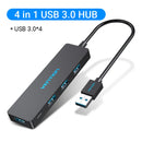 USB-C 4-Port Hub with Charging - USB 3.0 Splitter