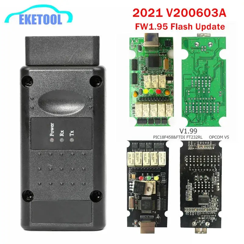 Diagnostic scan tool and OBD-II reader with v200603a firmware for Mainland China external testing