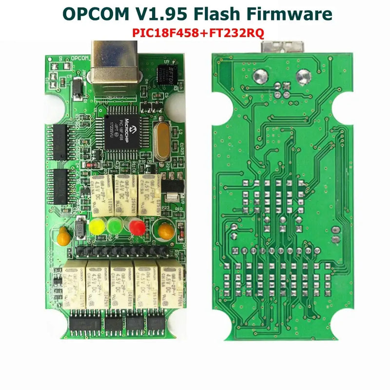 Circuit board for v200603a firmware OPCom with components for China external testing