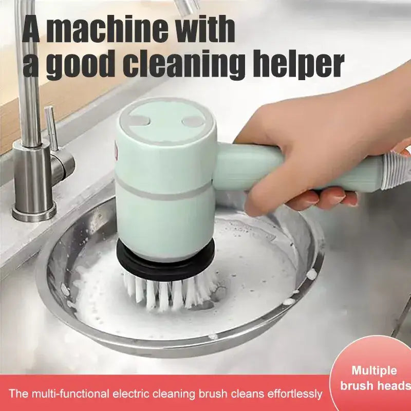 Electric cleaning brush scrubbing sink, offering efficient cleaning solutions for homes