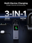 [LIVE ONLY] UGREEN Power Bank 25000Mah 200W, 20000Mah 130W, 12000Mah 100W Fast Charging Powerbank, 65W Charger PD Super Fast Charging for Iphone 17/16/Macbook Air/Pro Lenovo Laptop, with LED Display Screen, Tiktokholidayhaul