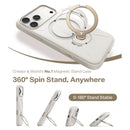TORRAS Ostand Q3 Soft Liquid Silicone Case for Iphone 17 Pro Max - Magsafe-Compatible, 360-Spin Handheld Stand, Cozy Grip, Camera Control, Smartphone/Cellphone Device Protection, Devices