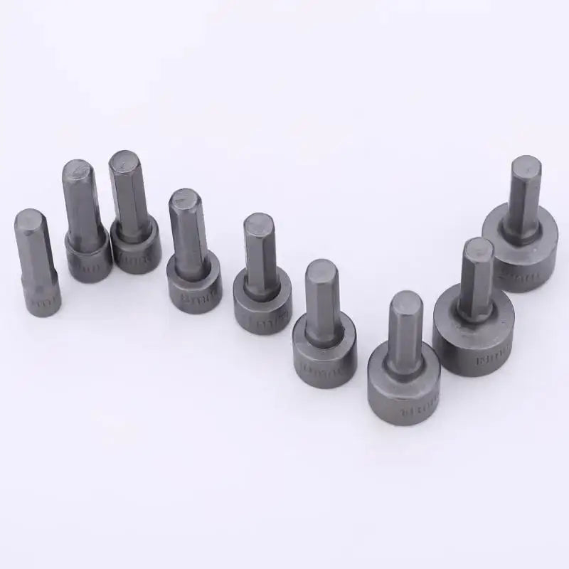 Set of cylindrical metal fasteners from Fbiannely Hex Sockets Sleeve for secure fastening