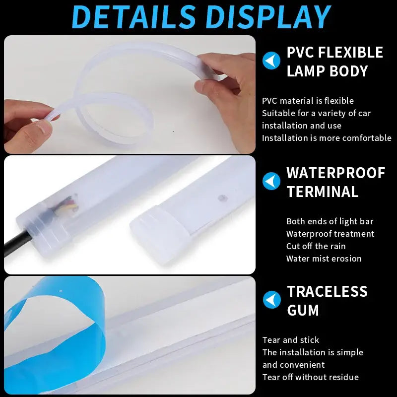 Flexible LED light strip featuring waterproof design and easy installation for Fccemc Day Light