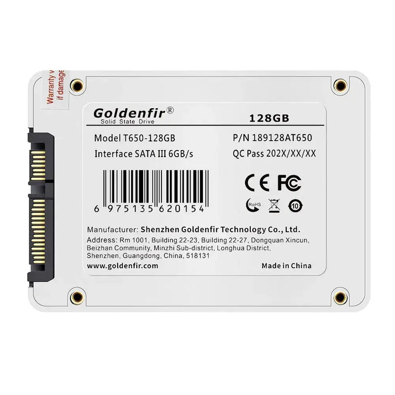 Solid-state drive from Goldenfir with 128GB capacity for high-performance NAND Flash