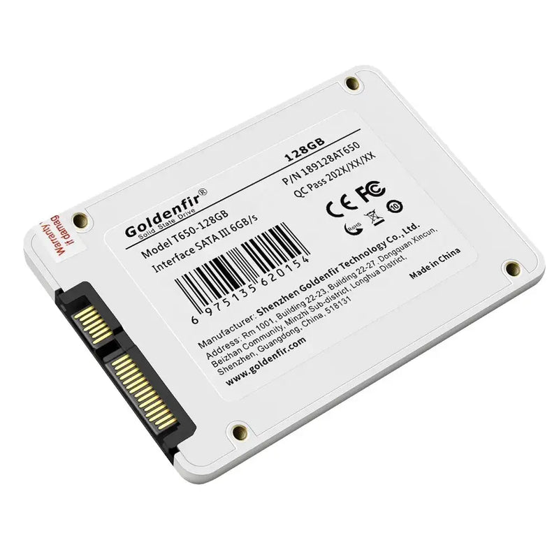 Solid-state drive with barcode, showcasing High-Performance Nand Flash T650W-720GB