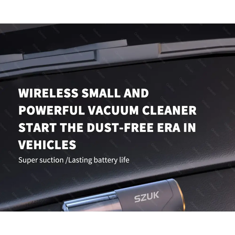 Wireless SZUK handheld car vacuum cleaner for a pristine vehicle interior and convenience