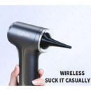 Handheld Car Vacuum Cleaner resembling a futuristic hair dryer for vehicle interiors