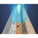 Pyramid-shaped diagram illustrating material separation by light for Handheld Car Vacuum use