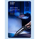 Handheld USB charging portable vacuum cleaner with a sleek black design for home and car